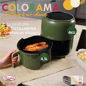 Мультипечь MENASTYL Colorama 4.5 л 8 программ без PFAS Оливковая synthetic.ua - Фото 1