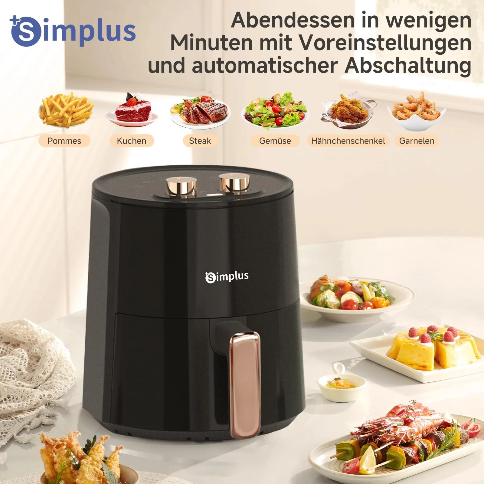 Мультипіч SIMPLUS 4 л 1300 Вт 80-200°C таймер 30 хв, фото №4 Мультипіч SIMPLUS 4 л 1300 Вт 80-200°C таймер 30 хв, фото №4