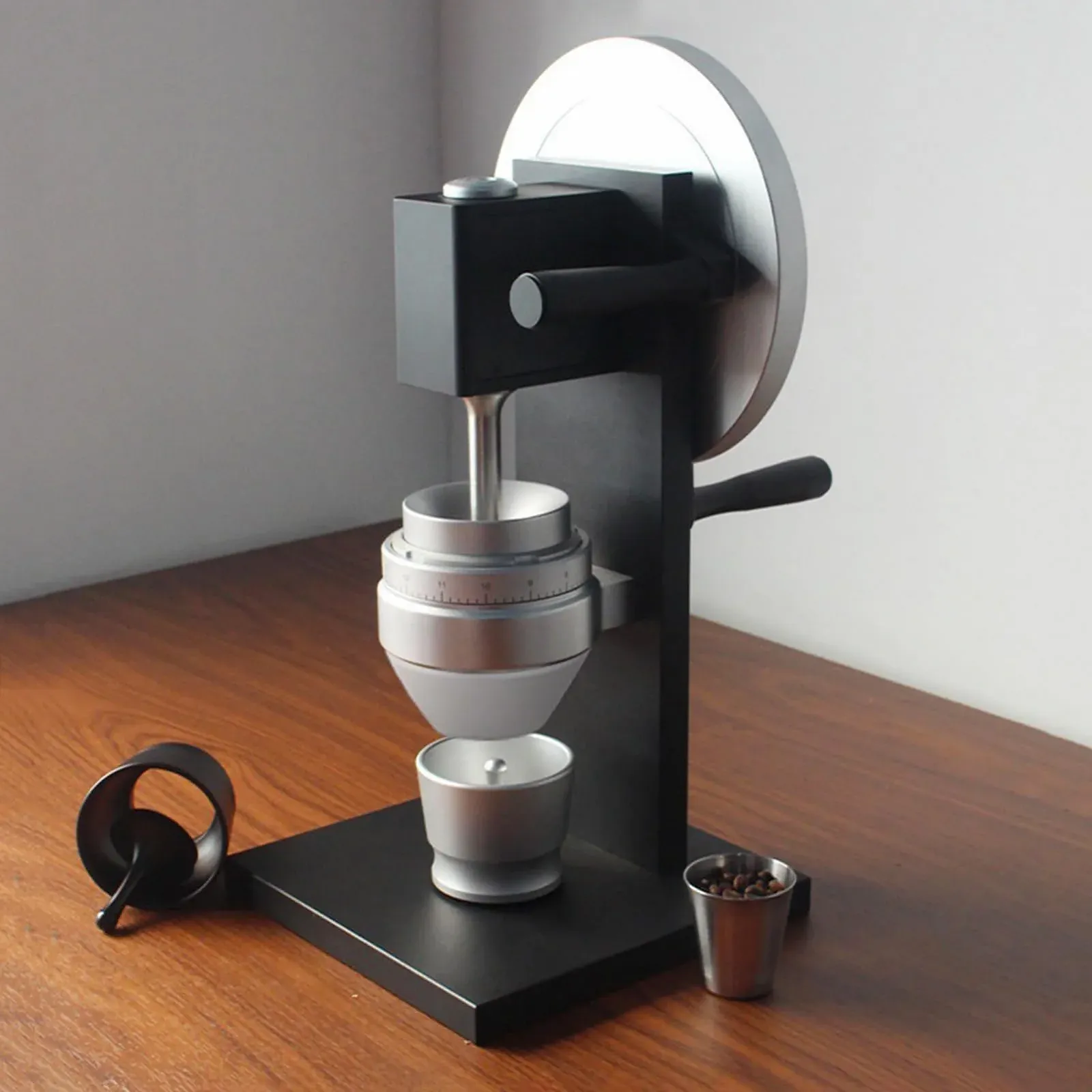 Ручна конічна кавомолка з заусенцями, портативна ручна млинка для кавових зерен, конічний шліфувальний диск 83 мм, кавомолка для кавових зерен, точне регулювання помелу, регульована грубість, для еспресо, фото №9 Ручна конічна кавомолка з заусенцями, портативна ручна млинка для кавових зерен, конічний шліфувальний диск 83 мм, кавомолка для кавових зерен, точне регулювання помелу, регульована грубість, для еспресо, фото №9