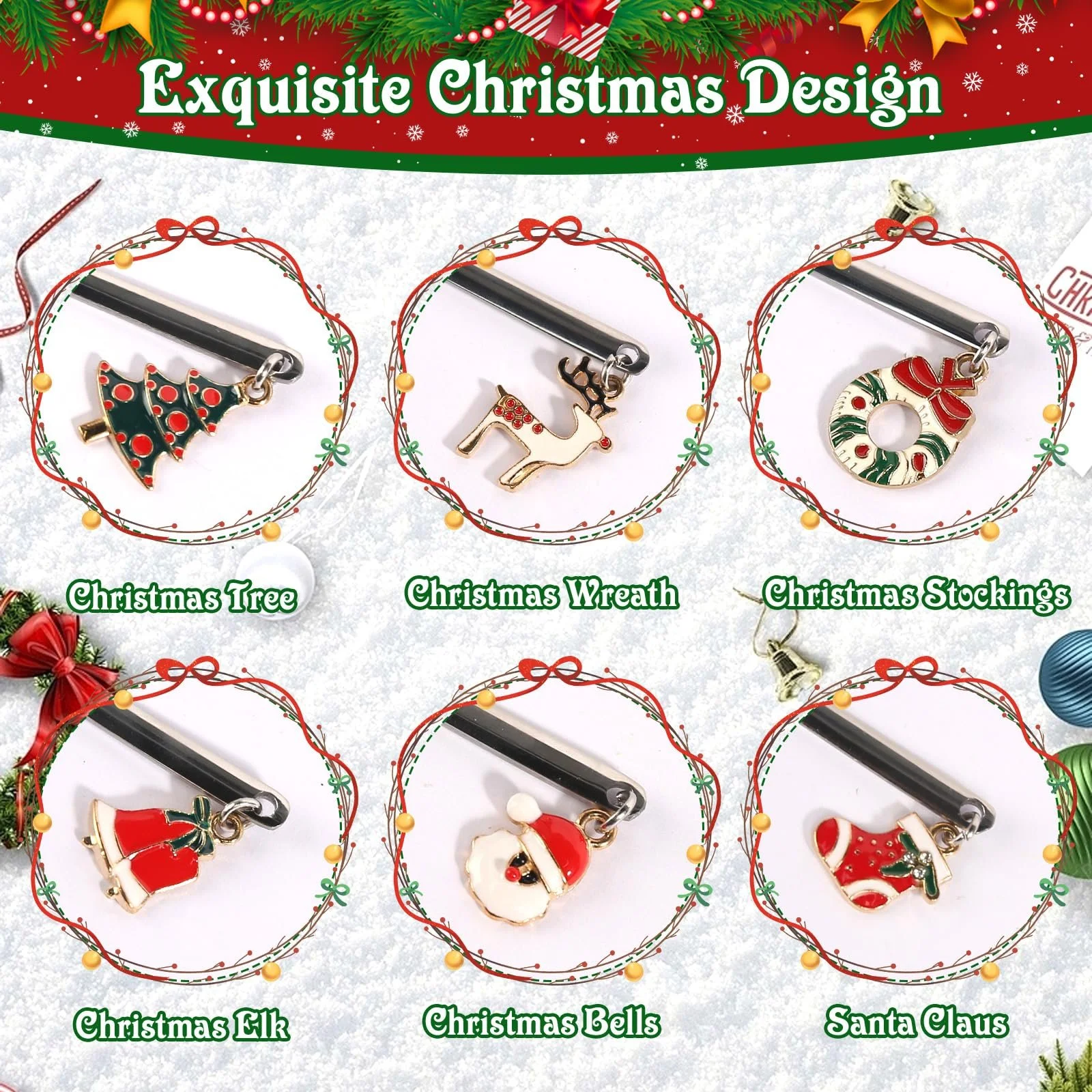 Набор рождественских ложек 6 шт, нержавеющая сталь, рождественская чайная ложка, рождественские столовые приборы, рождественская ложка для Рождества, фото №3