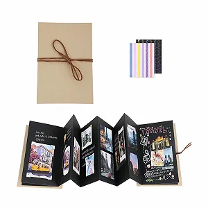 Міні Фотоальбом 5 дюймів DIY та для склеювання Подарунок на випускний, подарунок на день народження або річницю весілля - Фото 1
