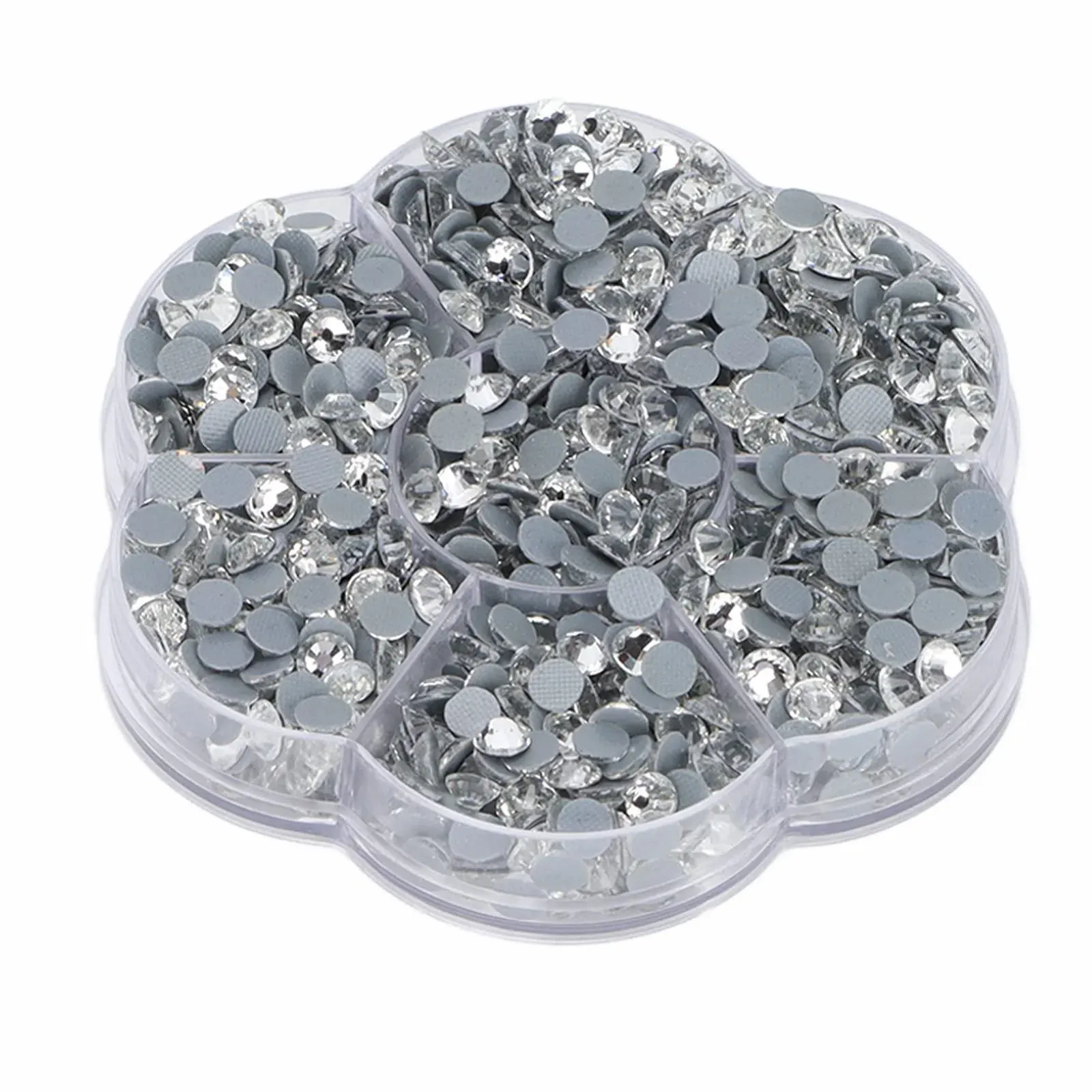 Стрази Hotfix Плоскі Прозорий 1440 шт Скло Прозорий, фото №7