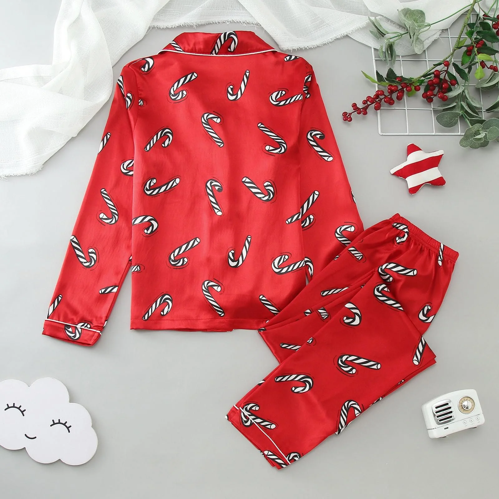 Дитяча Різдвяна піжама Stitch для дівчаток, фото №5