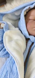 Комплект для новонародженого зима-демі, утеплювач виймається Піке блакитний synthetic.ua - Фото 1
