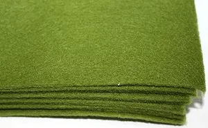 Фетр для поделок мягкий Лентомания 20*30см темно-оливковый FELT76 - Фото 1