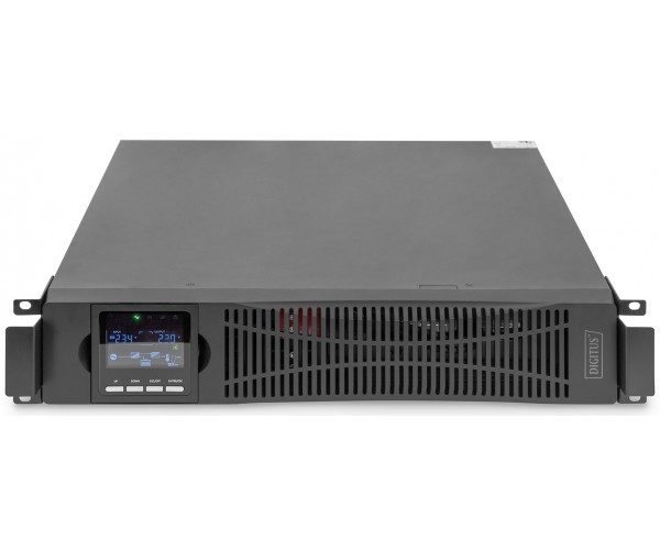 Digitus ДБЖ OnLine 2000VA/2000W, LCD 8xC13 RJ45 RS232 USB Rack/Tower, фото №1