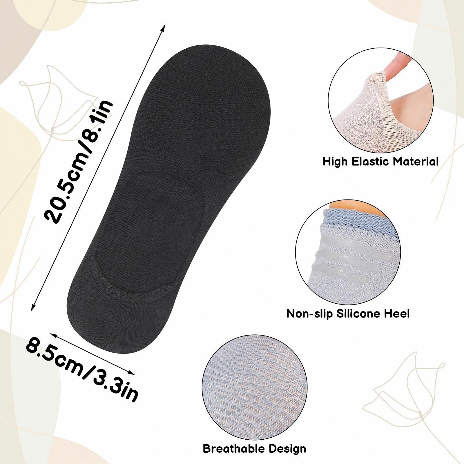 Женские носки Тип: Подследники 7 пар Цвет: Розовый, зеленый, оранжевый, серый, белый, голубой, черный, размер 35-40, фото №2