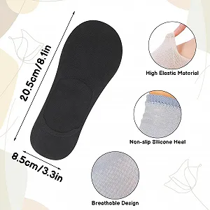 Женские носки Тип: Подследники 7 пар Цвет: Розовый, зеленый, оранжевый, серый, белый, голубой, черный, размер 35-40 synthetic.ua - Фото 1