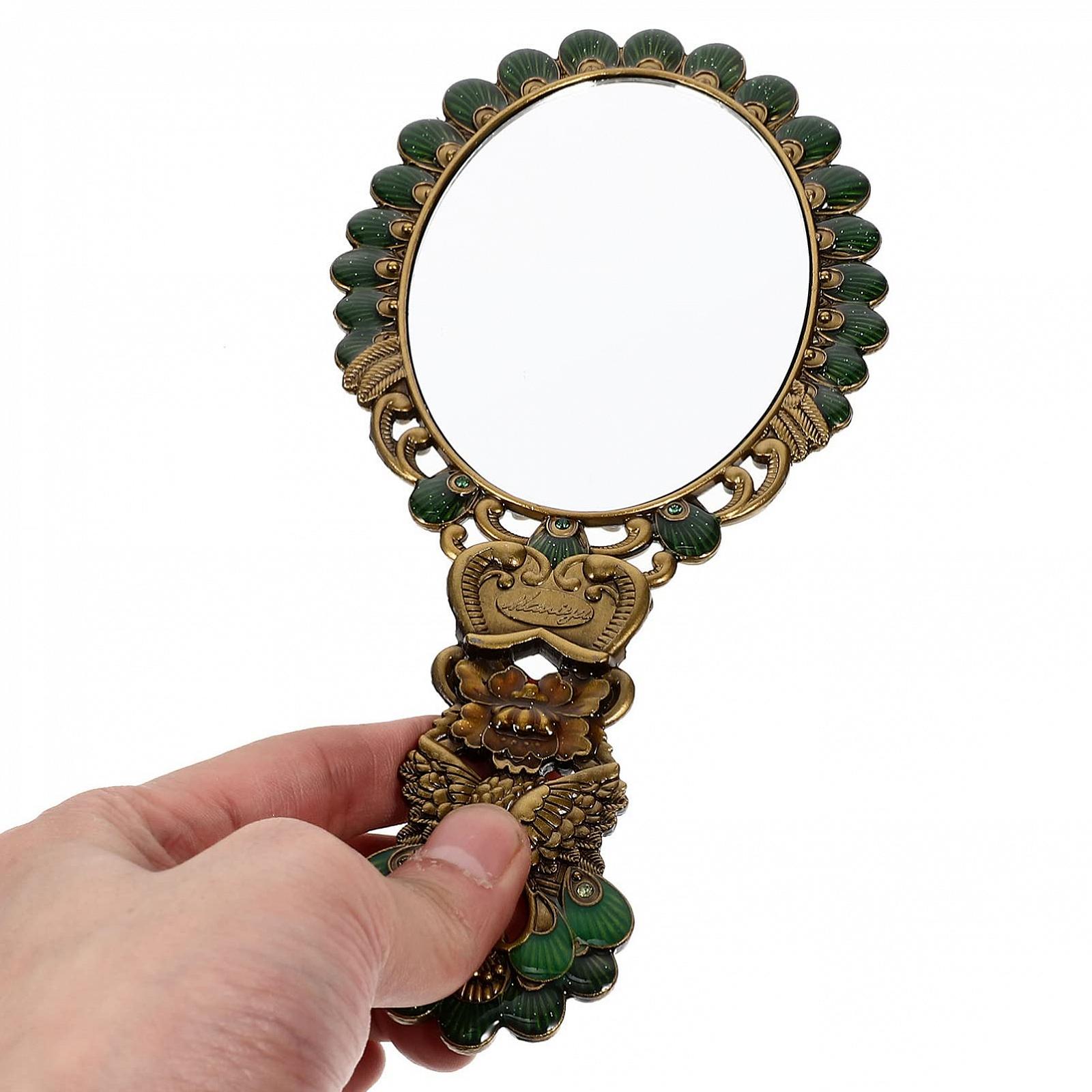 Зеркало Angoily Винтаж Зеркало для макияжа Складное с LED подсветкой Большое, фото №6