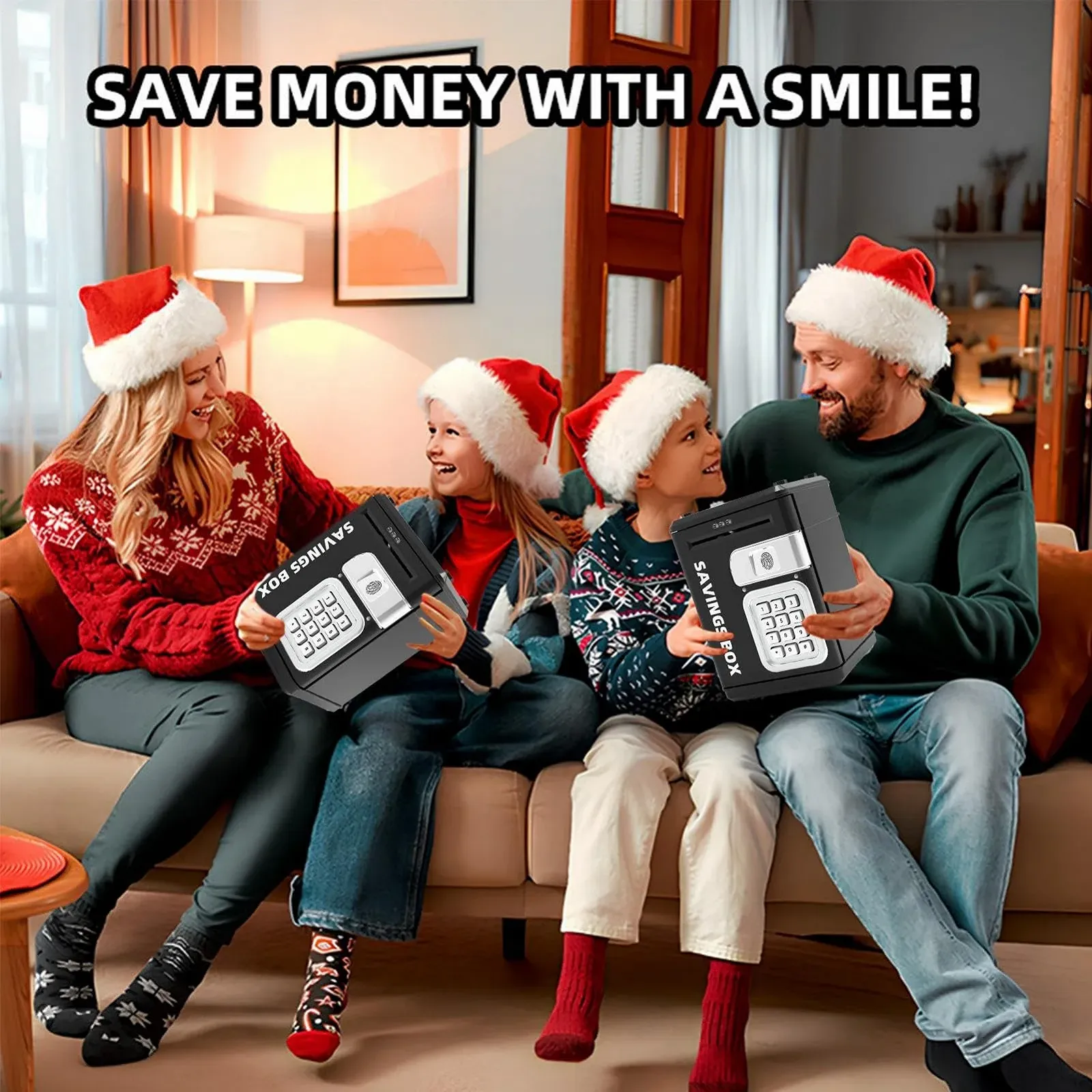 Скарбничка Електронна з кодом та відбитком пальця, фото №2