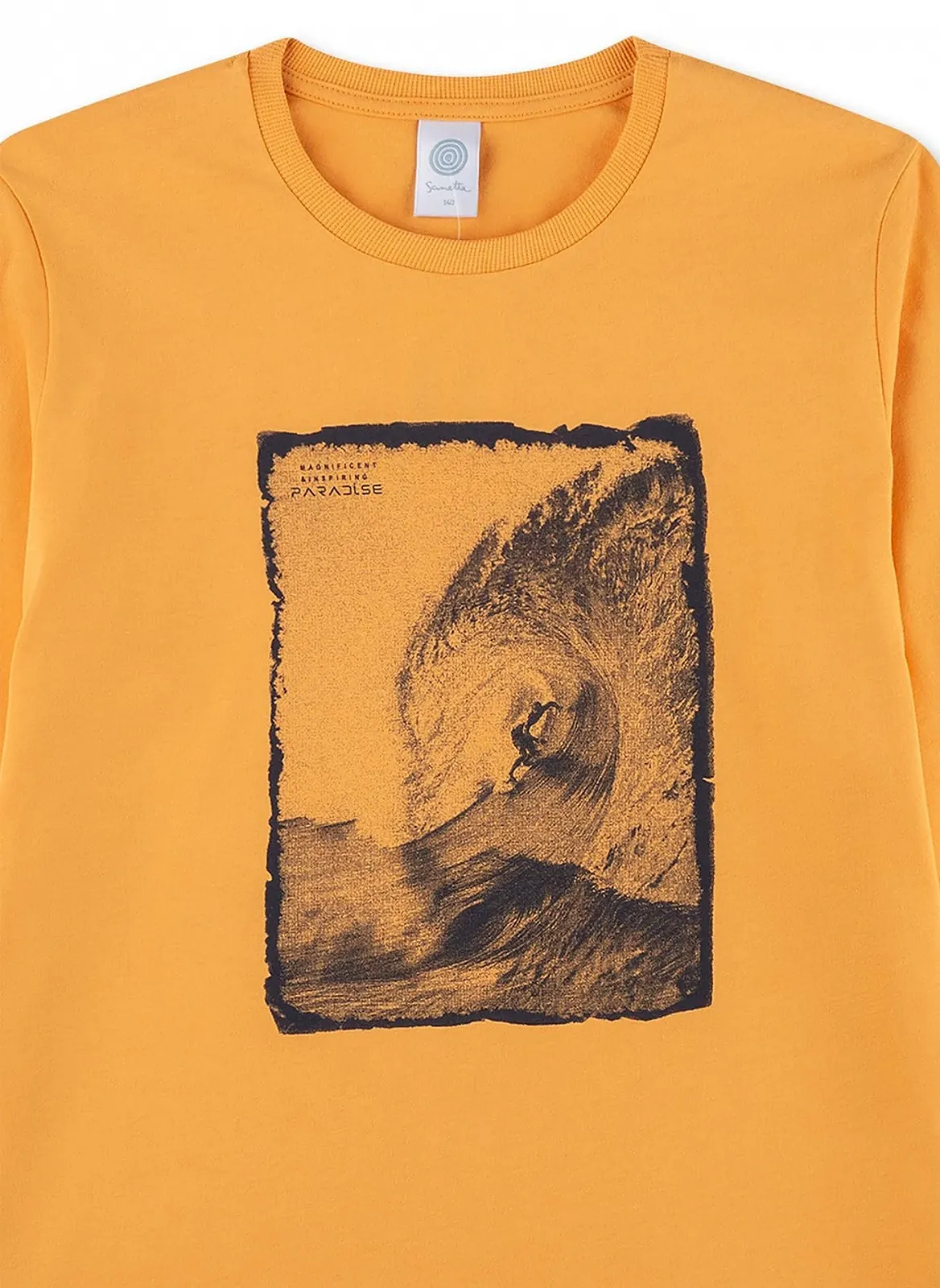 Піжама Sanetta для хлопчиків, довга, помаранчева, фото №3