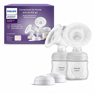 Набір для подвійного молоковідсмоктувача Philips AVENT Natural Motion SCF335/12 9 предметів Transparent - Фото 1