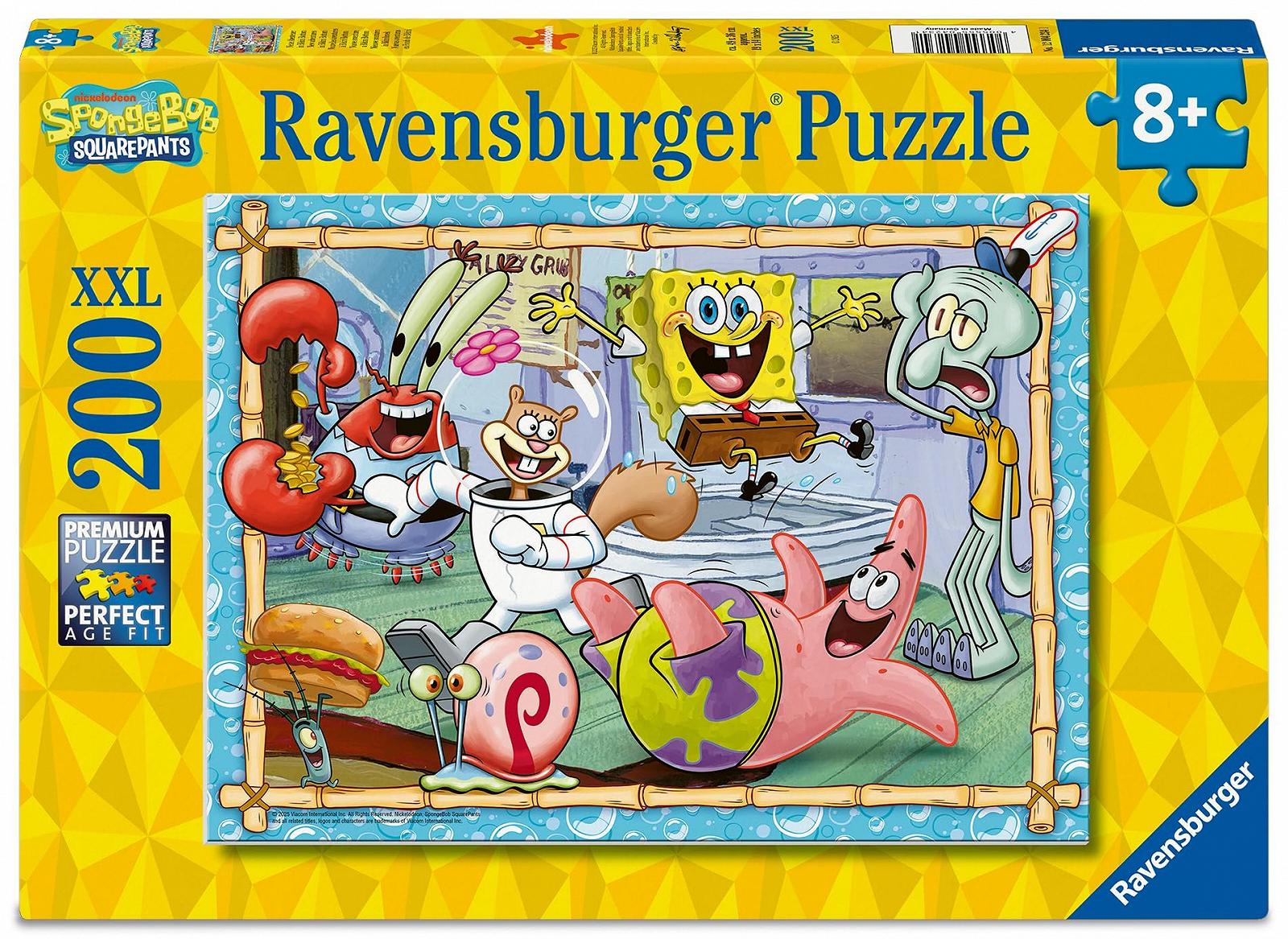 Дитячий пазл Ravensburger New Adventures in Bikini Bottom Spongebob 12004234 XXL 200 елементів, фото №1