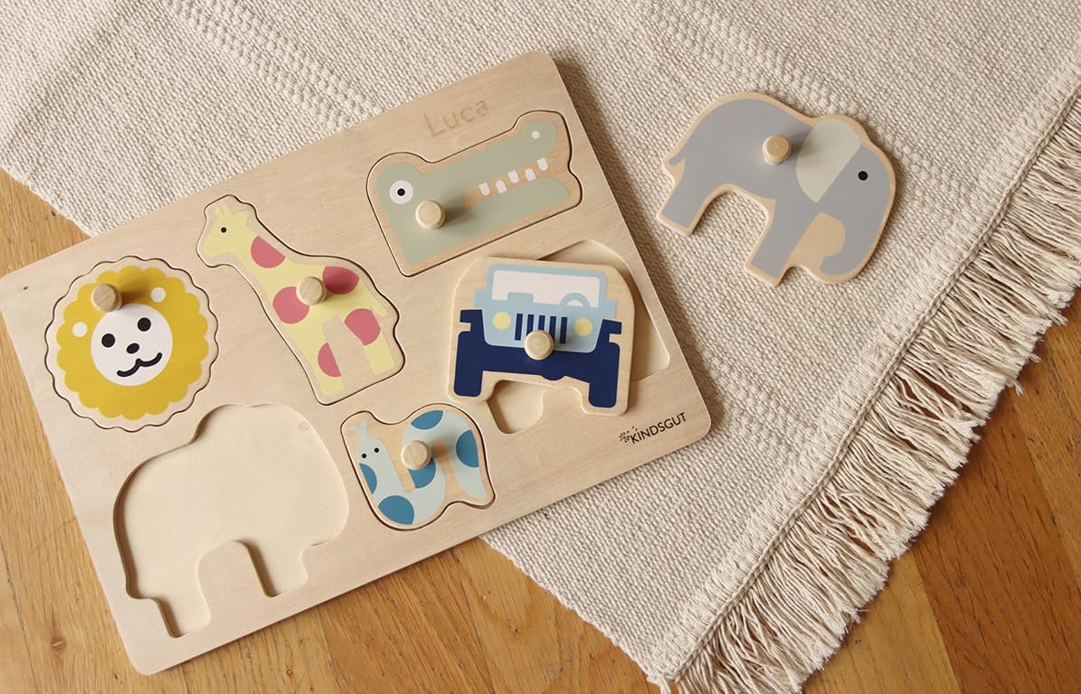 Деревянный пазл Kindsgut Dinos развивающий, фото №3