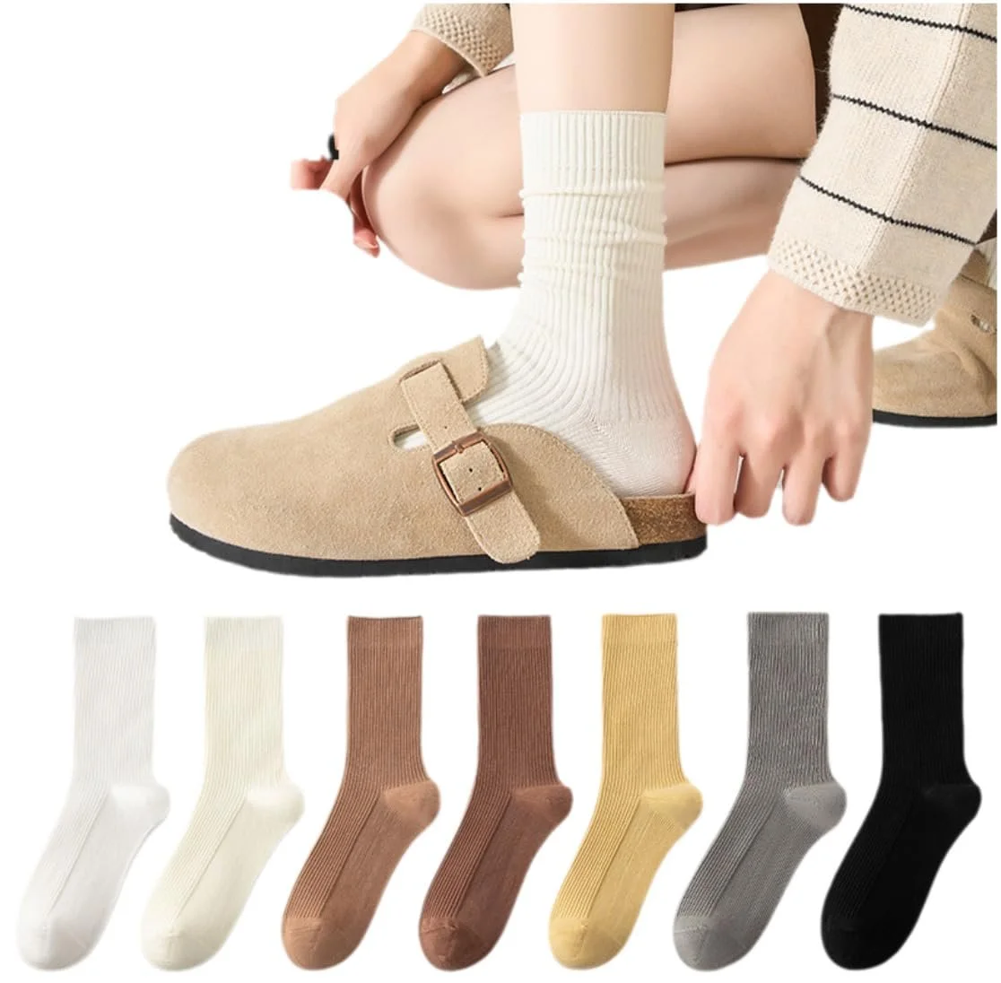 Носки Женские Полосатые 7 пар Размер 36-40, фото №4 Носки Женские Полосатые 7 пар Размер 36-40, фото №4