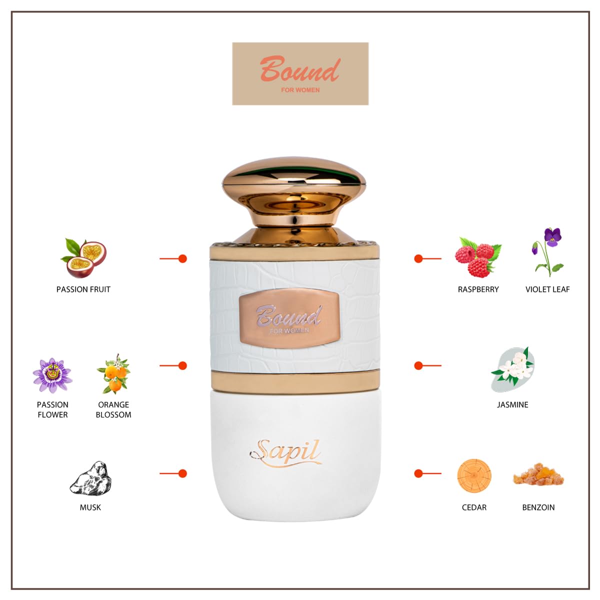 Парфумована вода Sapil Bound Ladies 100 ml, фото №3