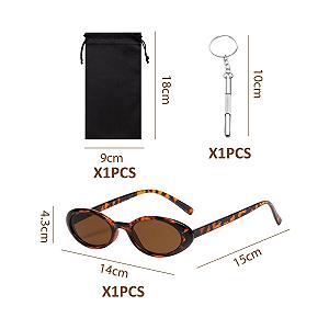 Сонцезахисні окуляри ретро CHROMACRAFT, овальні, поляризовані, модні, леопардовий колір synthetic.ua - Фото 1