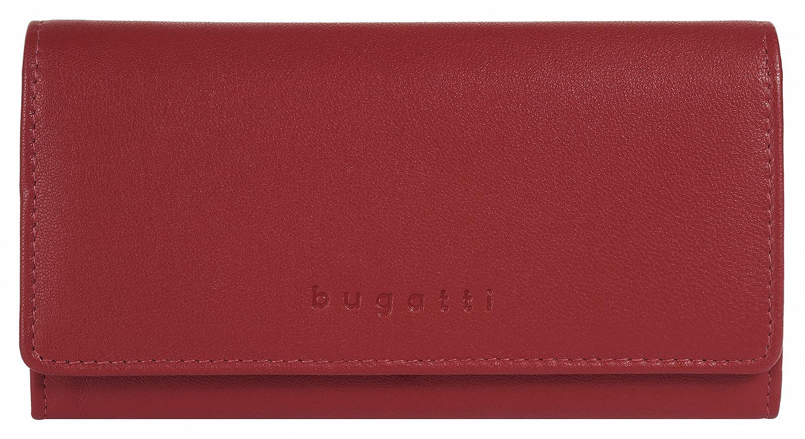 Кошелек BUGATTI Punto Женский Кожаный RFID Кошелек 19 Отделений для Карт Красный, фото №1