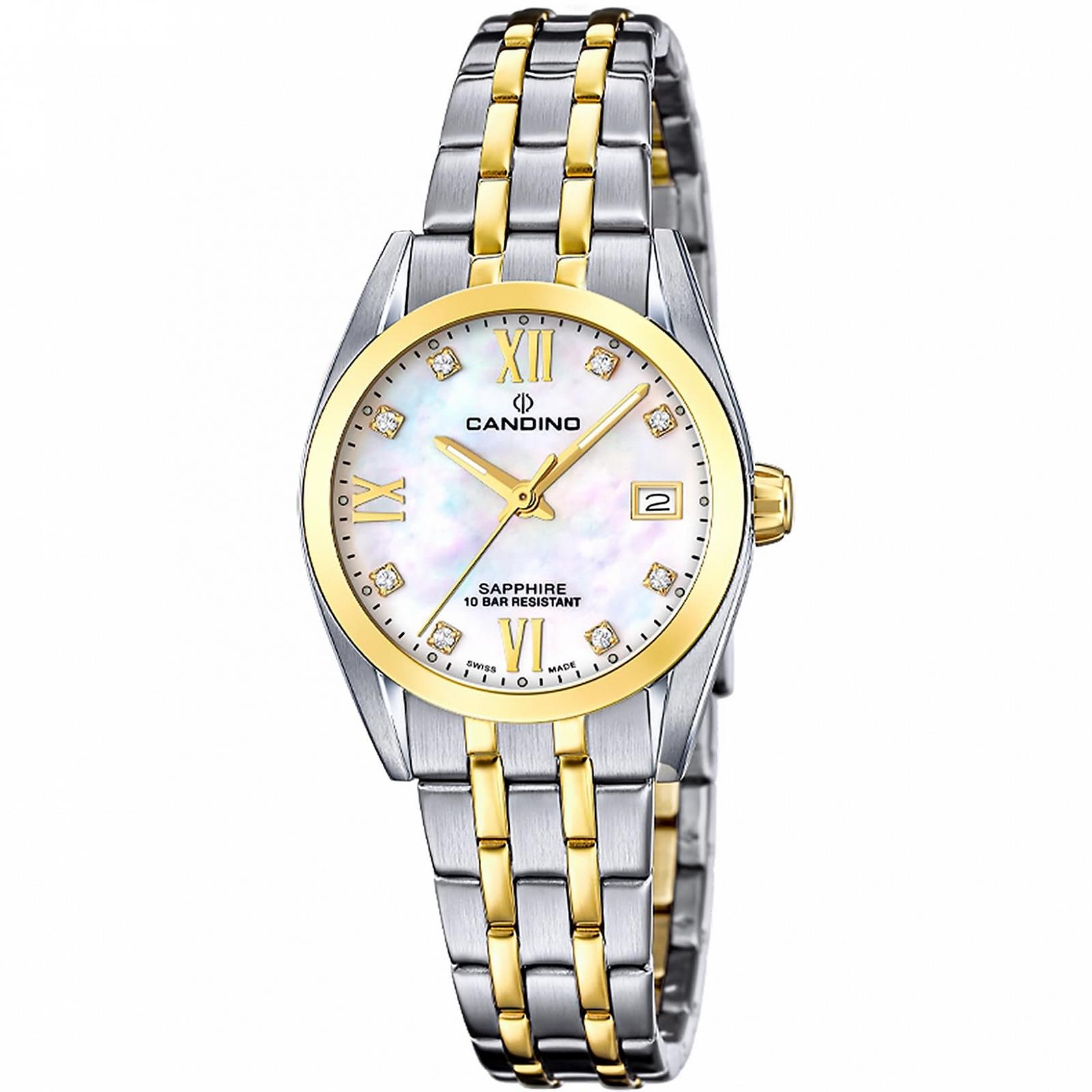 Женские часы Candino Classic C4704/E, многоцветный корпус из нержавеющей стали, многоцветный браслет из нержавеющей стали, фото №1