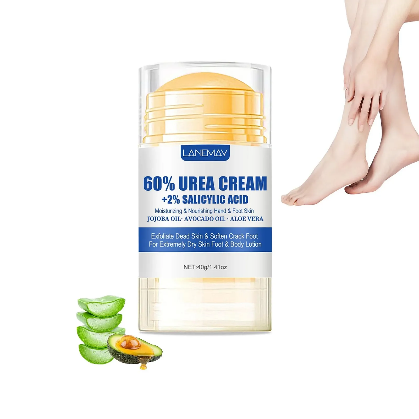 Крем для ніг Urea Cream з 60% сечовини та 2% саліцилової кислоти 40 г, фото №1