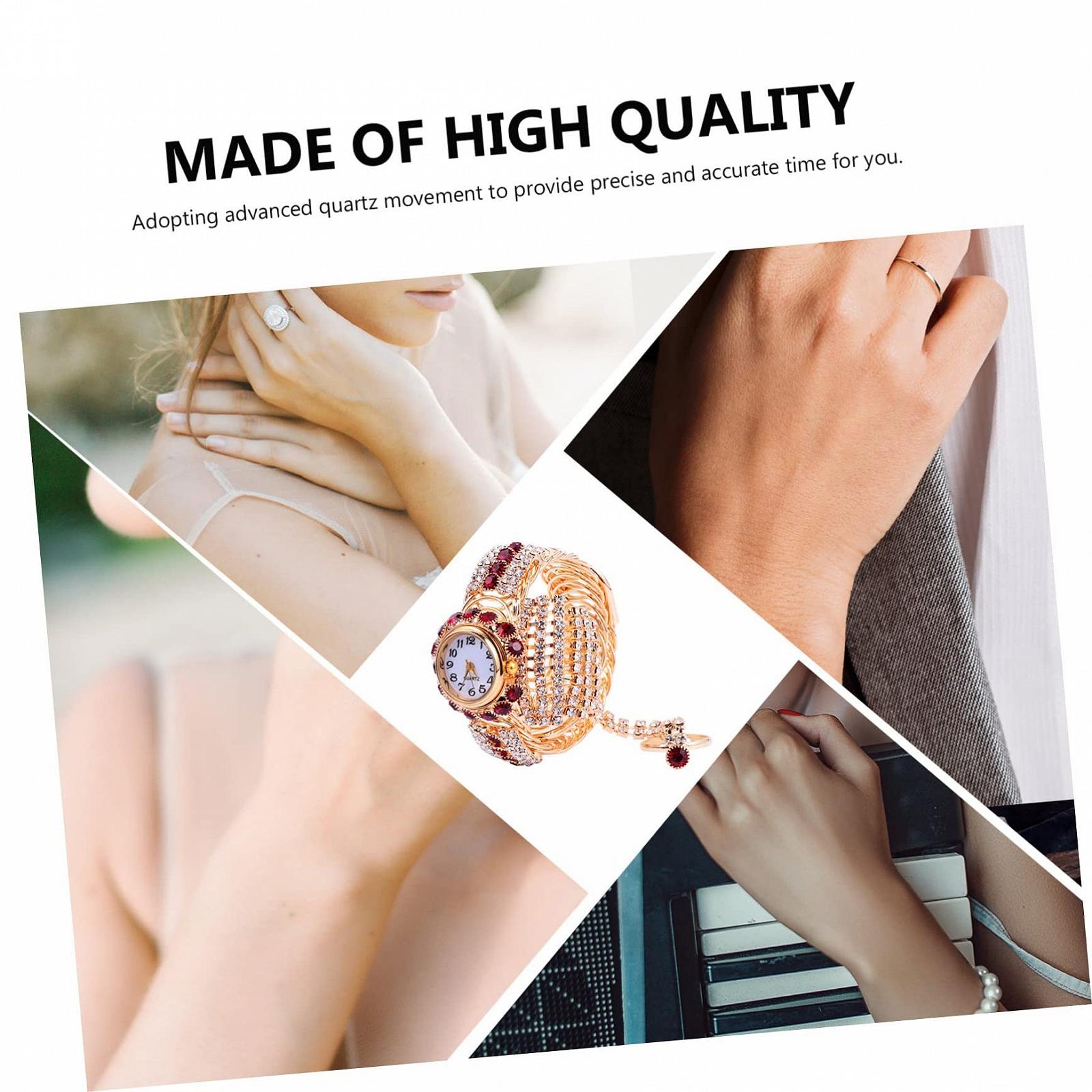 Кольцо-часы LIFKOME Женские Рождественские Подарки Сплав Красный, фото №3