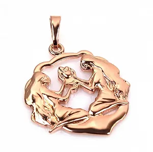 Кулон позолочений жіночий Близнюки - Фото 1