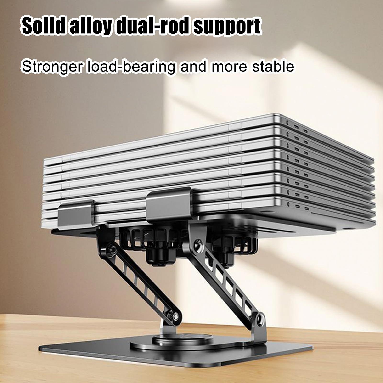 Регулируемая Подставка для Ноутбука Складная Охлаждающая Подставка Эргономичная Держатель для Компьютера Складной Держатель для Компьютера | Портативные Аксессуары для Ноутбука для Стола, Офиса, Дома, Общежития, фото №3