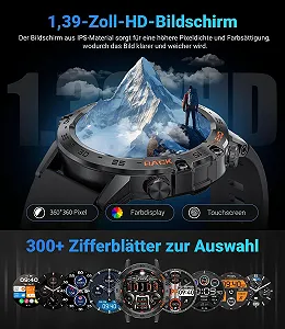 Смарт-часы LIGE мужские с функцией телефона, 1.39 дюйма, военные смарт-часы с 24-часовым мониторингом сердечного ритма, артериального давления, продолжительности сна, 100+ спортивных режимов, фитнес-часы, 300+ циферблатов, IP67 водонепроницаемые, коричневый цена на synthetic.ua - Фото 1 Смарт-часы LIGE мужские с функцией телефона, 1.39 дюйма, военные смарт-часы с 24-часовым мониторингом сердечного ритма, артериального давления, продолжительности сна, 100+ спортивных режимов, фитнес-часы, 300+ циферблатов, IP67 водонепроницаемые, коричневый synthetic.ua - Фото 1