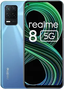 Смартфон 6.4" Realme 8 5G 6/128Gb 4G 2-SIM NFC 48/16Мп 8 ядер Android 13 Supersonic Blue - Фото 1