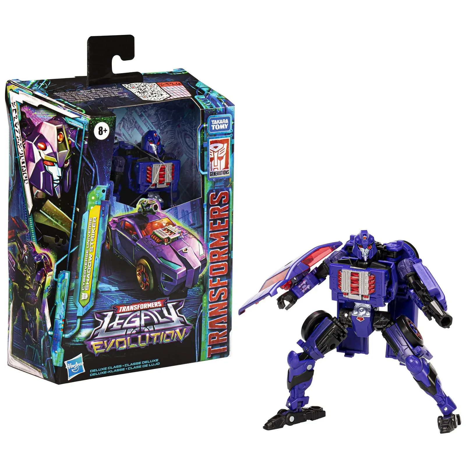 Фигурка Transformers Legacy Evolution Deluxe Class Cyberverse Universe Shadow Striker 14 см, фото №4