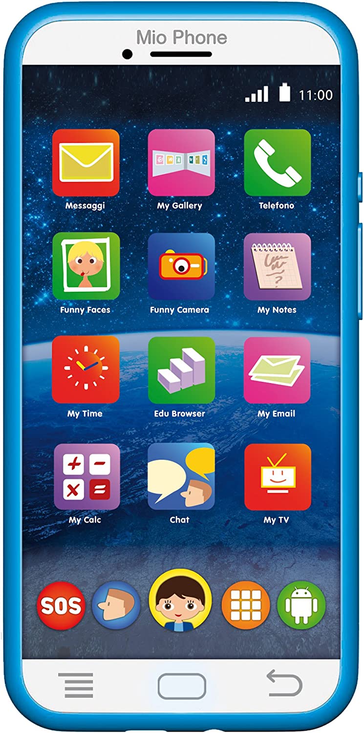 Детский смартфон 5" Lisciani Giochi Mio Phone 1/16GB 4G Android 7.0 Blue (UA/RU), фото №1