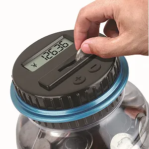 Цифровая копилка-счетчик Automatic Money Box, с LCD-дисплеем и большой емкостью (1,8 литра) synthetic.ua - Фото 1
