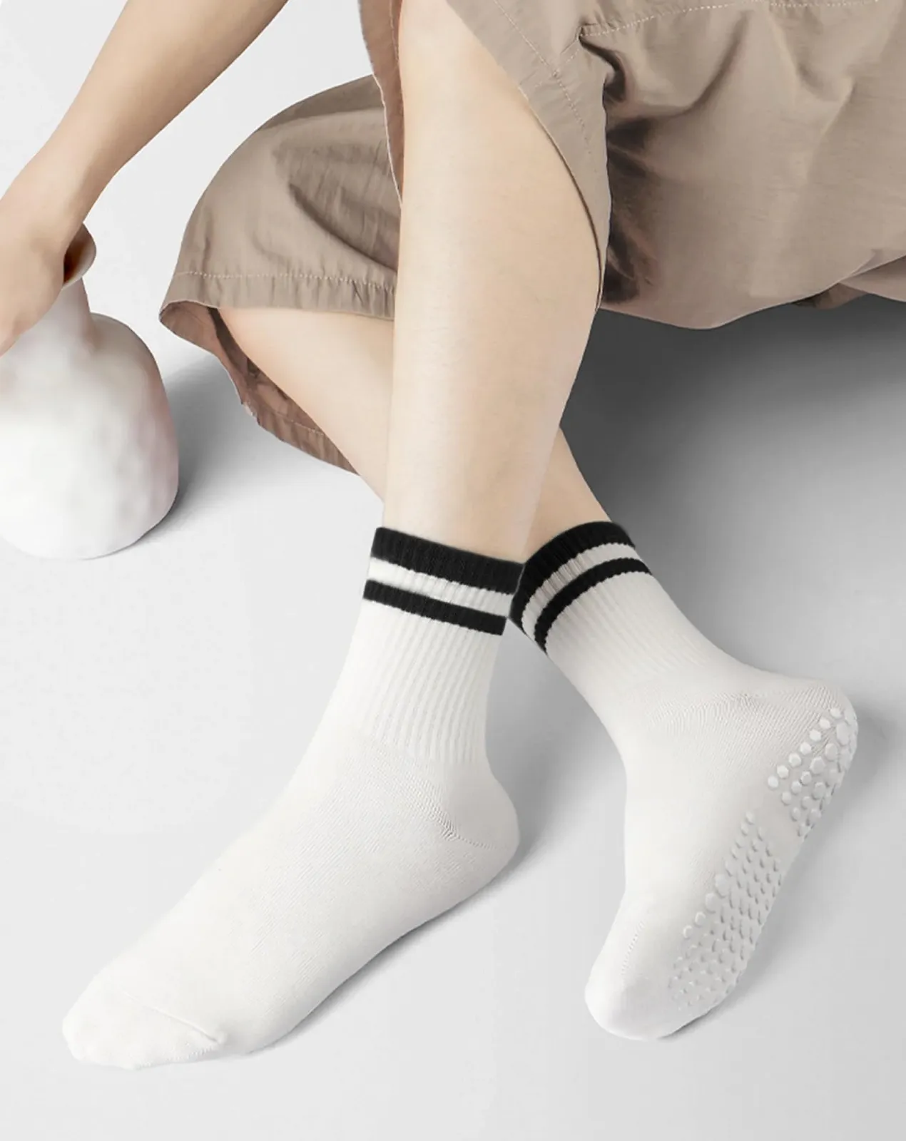 Шкарпетки для пілатесу Yawlsow, 3 пари, фото №5 Шкарпетки для пілатесу Yawlsow, 3 пари, фото №5