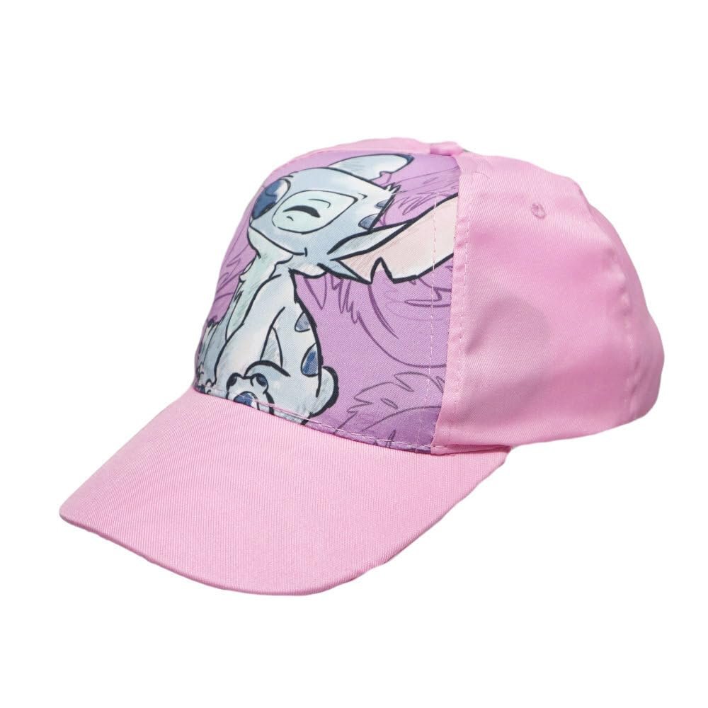 Бейсболка Disney Lilo & Stitch с мотивом Ститча пастельная регулируемая размер 52/54 розовая, фото №1