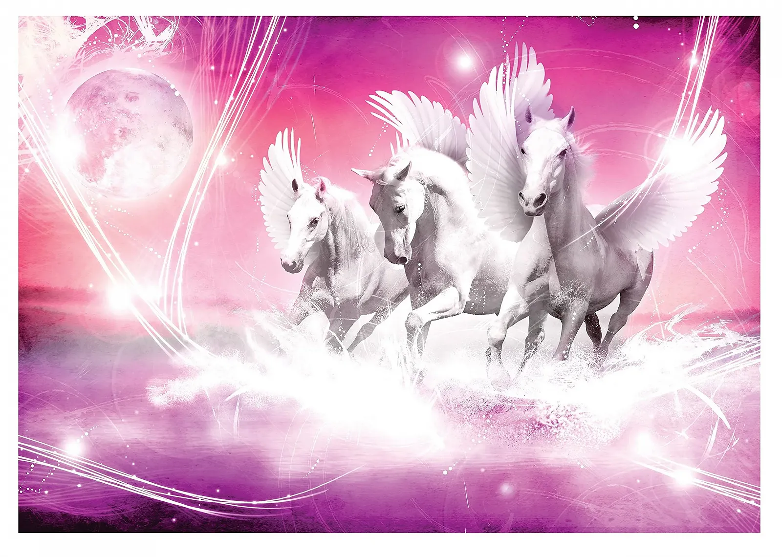 Фотообои флизелиновые для детской комнаты Pegasi 368 x 254 см 3D эффект Листья, фото №1
