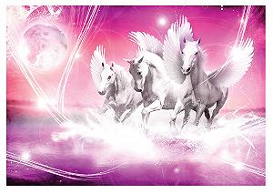 Фотообои флизелиновые для детской комнаты Pegasi 368 x 254 см 3D эффект Листья - Фото 1
