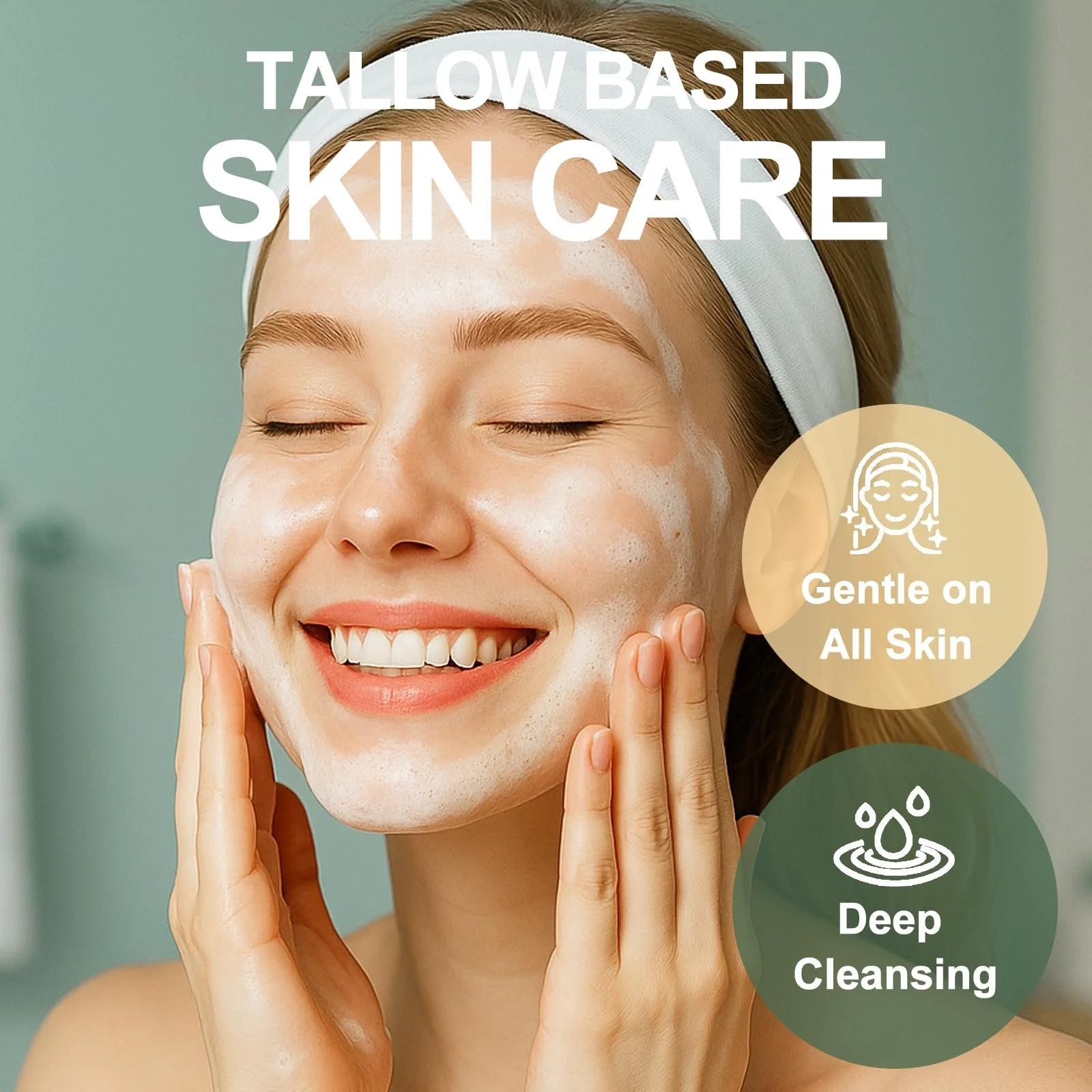 Средство для умывания Rinderwisch GreenBliss Beef Talk Увлажняющее средство для умывания лица с говяжьим жиром 150 мл, фото №2