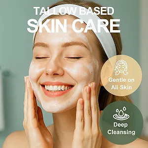 Средство для умывания Rinderwisch GreenBliss Beef Talk Увлажняющее средство для умывания лица с говяжьим жиром 150 мл synthetic.ua - Фото 1