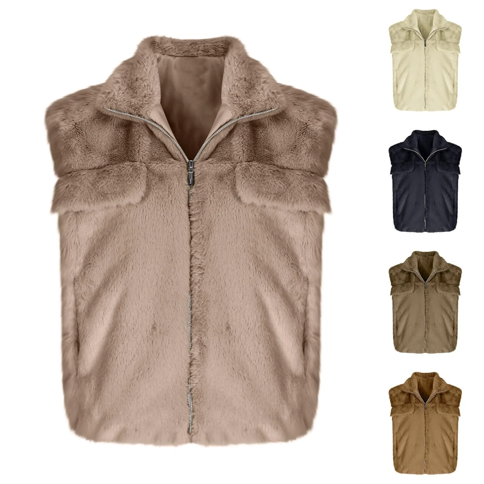 Жилет зі штучного хутра, фото №2 Жилет зі штучного хутра, фото №2