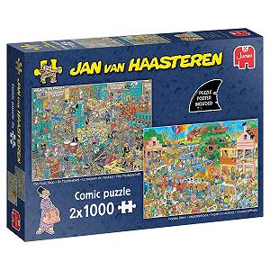 Набір пазлів Jan van Haasteren The Musikshop & Holiday Seat 2 x 1000 деталей - Фото 1