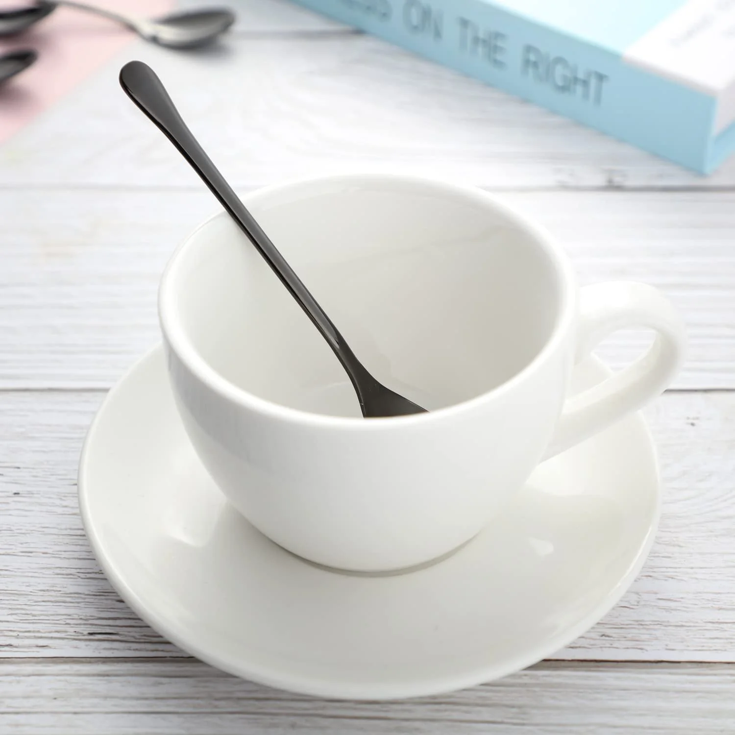 Кавова ложка Набір з 6 маленьких чайних з нержавіючої сталі, фото №8