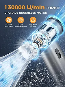 Акумуляторний повітродувка  Smiling Shark J01 130 000 об/хв Grey synthetic.ua - Фото 1