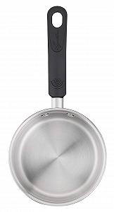 Кастрюля Lagostina Pratica 14 см с длинной ручкой для индукции нержавеющая сталь серая synthetic.ua - Фото 1