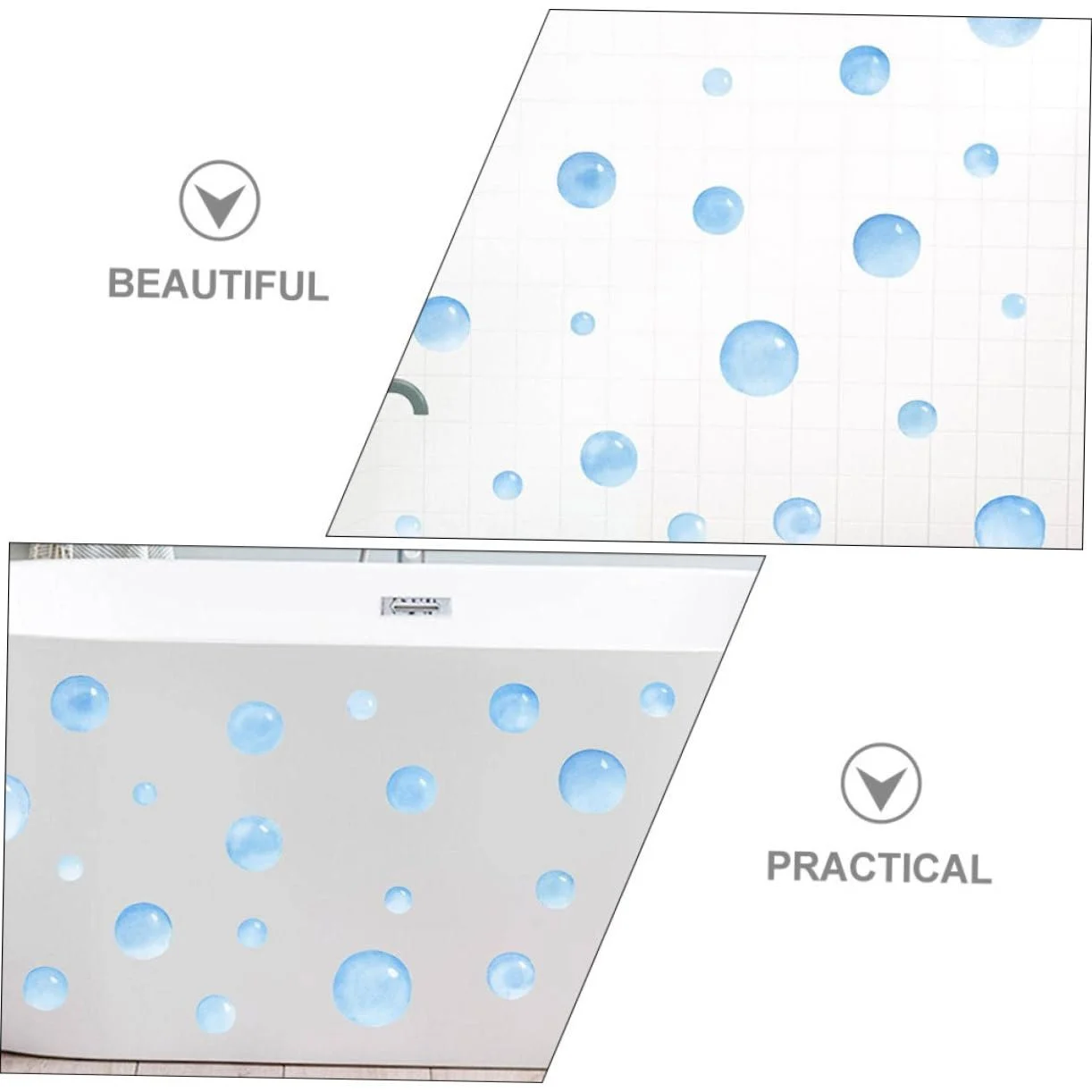 Наклейки на стену UPKOCH Пузырьки самоклеящиеся, фото №9