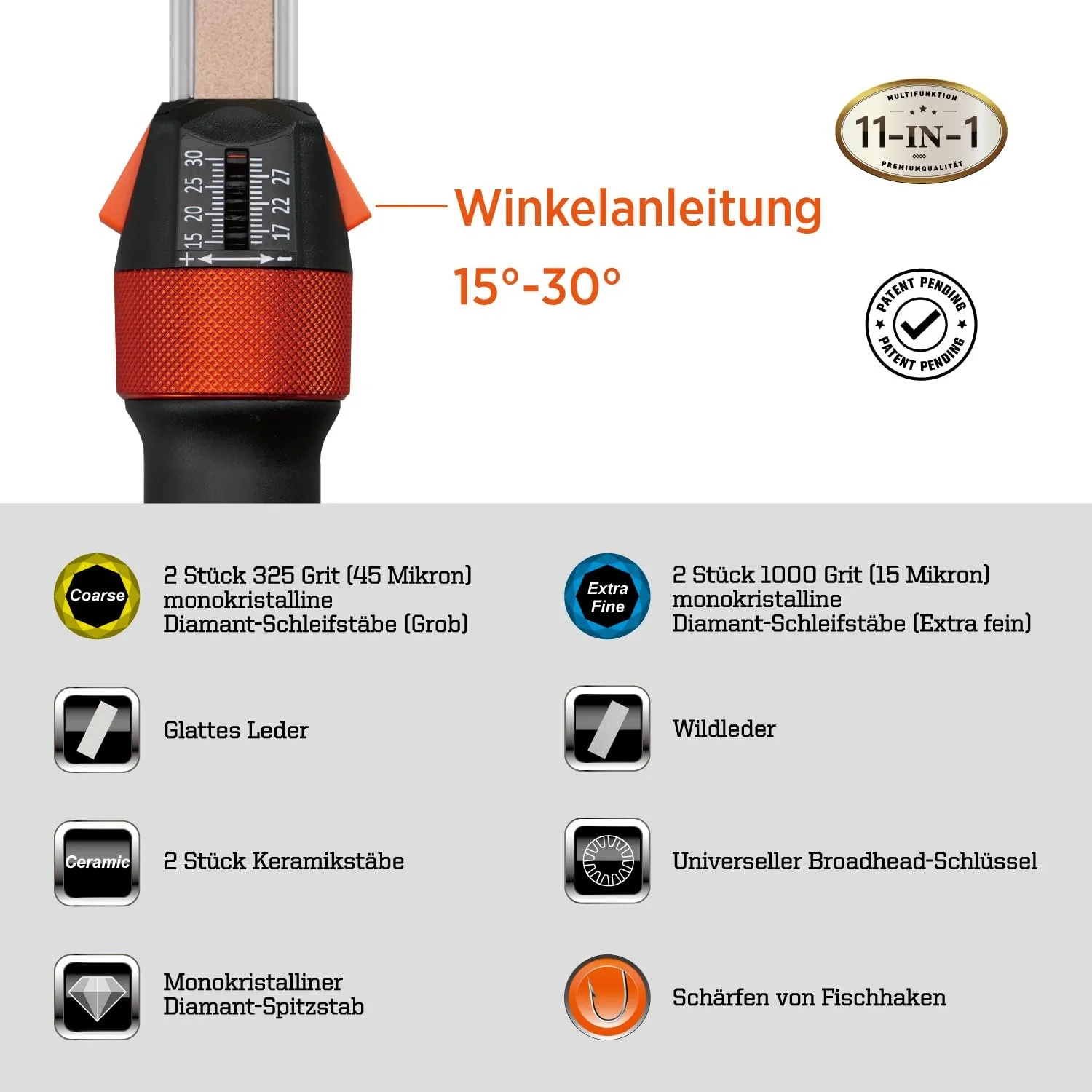 Точилка для ножей SHARPAL 210N TRANSFOROD 11-в-1 с регулируемым углом, фото №3