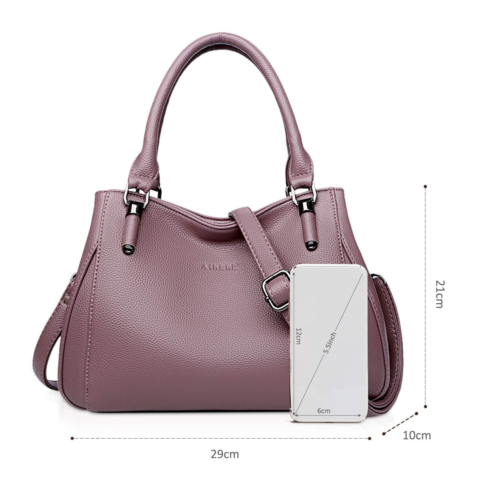 Сумка с верхней ручкой NICOLE & DORIS, фиолетовая, фото №6