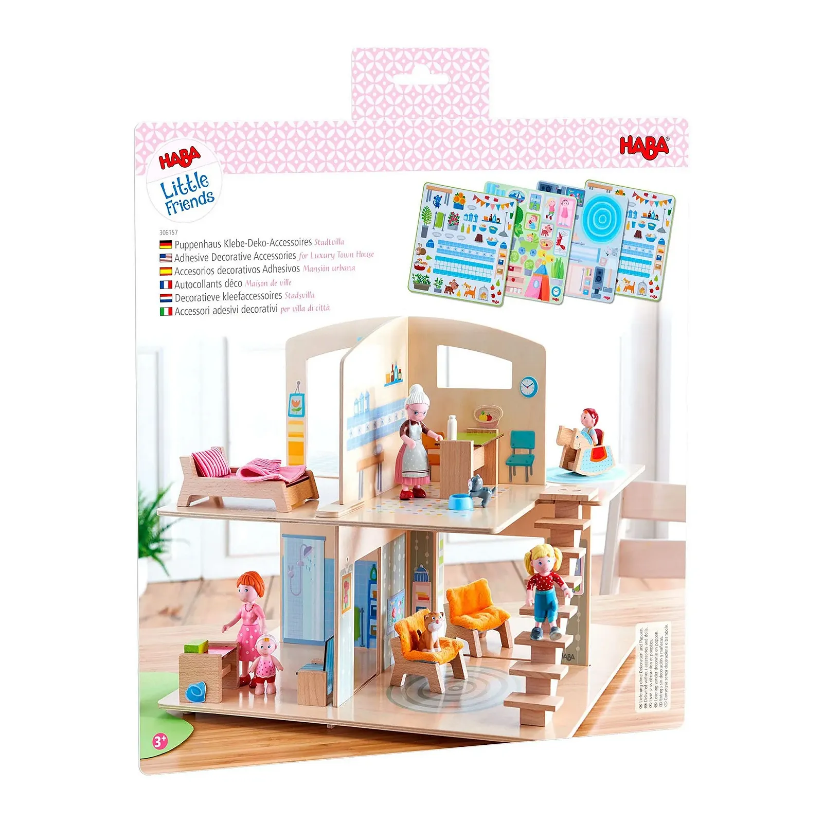 Аксесуари HABA Little Friends ляльковий дім клейкі декоративні наклейки для тарілок, кухні, дому кольорові 1306157001, фото №10