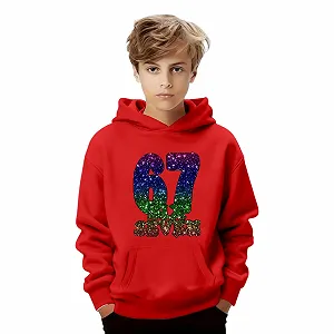 Детский пуловер 67 с капюшоном с карнавальным узором, мягкий флисовый, с карманами, размер 140 synthetic.ua - Фото 1