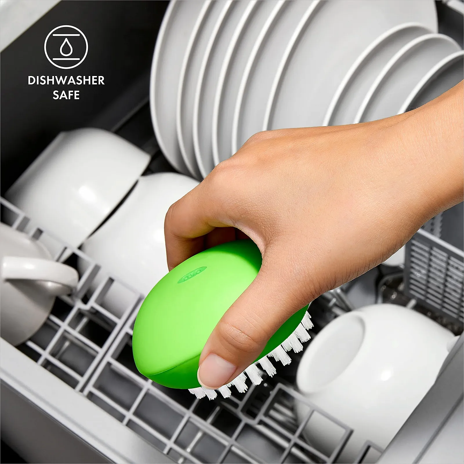 Щітка для овочів OXO Good Grips гнучка нейлон, фото №5 Щітка для овочів OXO Good Grips гнучка нейлон, фото №5