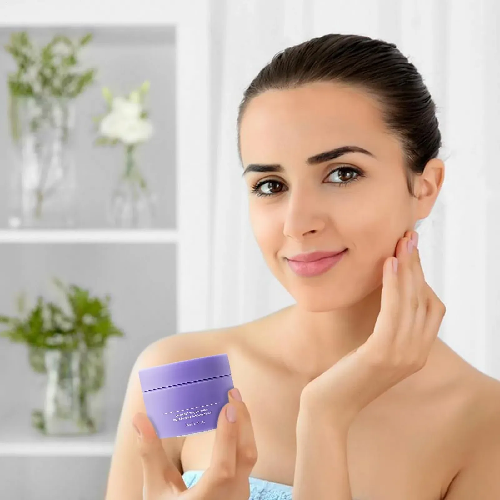 Лосьйон для підтяжки шкіри, Крем для пружності тіла, Засіб для підтяжки обвислої шкіри, Розгладжуюча основа для рук, ніг, живота, стегон, сідниць, фото №4